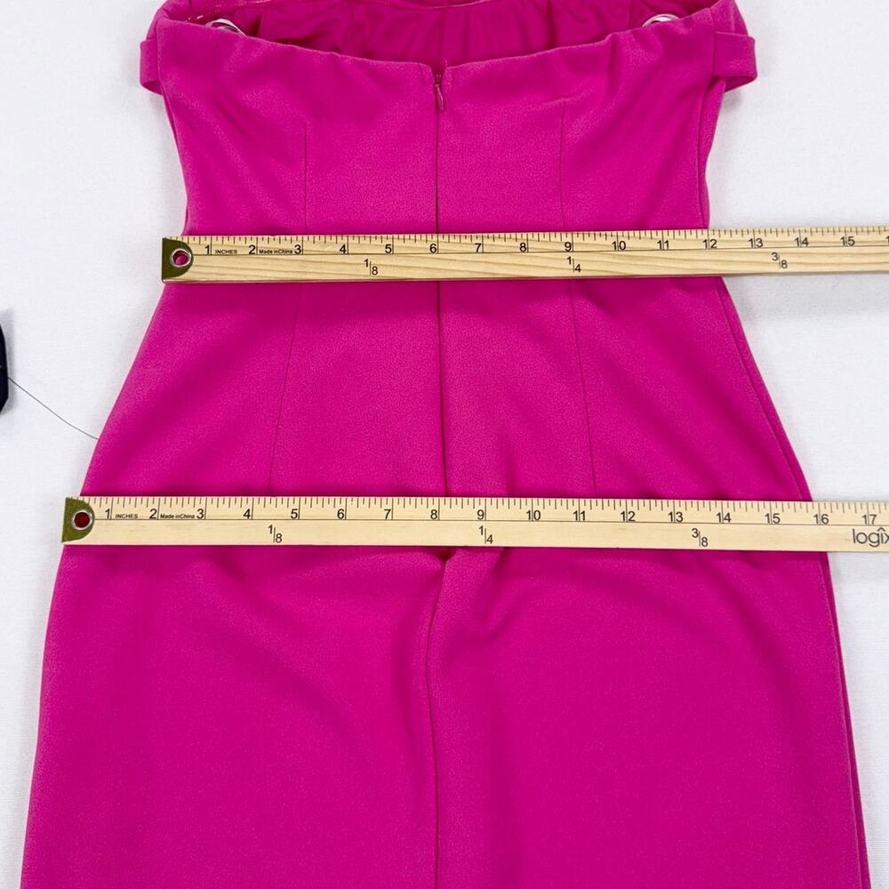Lulus Dramatic Intent Strapless Corset Bodycon Mini Dress Women's Small Pink - Picture 12 of 14
